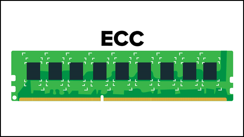 RAM ECC là thanh RAM có thể tự động kiểm tra, sửa lỗi và điều khiển dòng dữ liệu